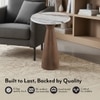 Sienne Soild Wood and Toronto Side Table in Bronzed Oak Finish