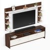 Bluewud Mannsae Plus Engineered Wood Tvcabinet In Brown Maple & White Finish