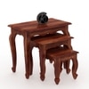 Arkansas Solid Wood Side Table in Honey Finish