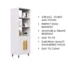 Hexa Engineered Wood Bookshelf Wooden Multipurpose Storage Rack in Frosty White Colour