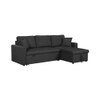 Doozy 3 Seater Pull Out Sofa cum Bed  in Dark Grey Colour