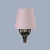 Devansh Metal Electric Wall Light in Antique Gold Colour with Grey Shade Count of 1 Light