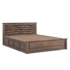 Yashika Solid Wood Queen  Size Bed With Hydraulic Storage (Provincial Teak Finish)