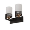 Eliante Modern Wall Lights Mild Steel, Glass & Glass Material Brown,Gold & White Finish