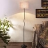 Piper Multi Cotton shade with Iron floor lamp