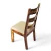 Newport Sheesham Wood   Dining Chair in Jute Beige     TEAK FINISH