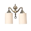 Devansh Metal Electric Wall Light in off-white Colour with off-white Shade Count of 2 Lights