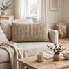 Scarlet Champagne Mouse Natural Decorative Cushion Cover 12 x 20 Inches