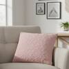 Totit Cameo Pink Cotton Knitted Cushion Cover 18X18 Inches