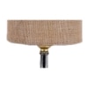 London Beige jute & solid wood table lamp