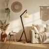 Benji Beige Jute Floor Lamp with Beige Jute Base