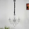 Marie 3 Arms Metal And Crystal Chandelier