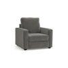Apollo Sofa Set (Colour : Ash Grey Velvet, Cushion : Soft, Back Type : High Back, Seater : 3+1+1)