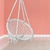 Swingzy Cotton Round Swing for Adults White Without Accessories