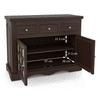 Azul Solid Wood Sideboard in Brushed Walnut Finish