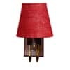 Devansh Solid Wood Electric Wall Light in Brown Colour with Multi Shade Count of 1 Light