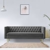 Caraven Fabric Sofa (Grey)