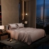 Stoa Paris Double Bedsheet with 2 Pillow Covers sheet with Cha Champagne