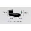 Optimus Prime Engineered Wood Box Storage Bed in Red Colour