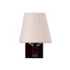 Devansh Solid Wood Electric Wall Light in White Colour with White Shade Count of 1 Light