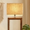 Tesseract Beige Jute Floor Lamp with Beige Jute Base