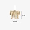 Aponi  Handcrafted Wide Hanging Lamp