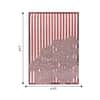 Jaipur Rugs Soft Floral Striped Wool And Polyester 6x9 Feet Undyed White And Red Dhurrie Carpet