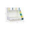 Pattern Dreams Bunk Bed with Storage in White Colour BKBB021