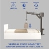 Yantra Engineered Wood Queen  Size Bed With Hydraulic Storage (Melamine Finish, White Colour)