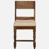Rangrez Sheesham Wood 6 Seater Dining Set in Provincial Teak Finish with Cushioned Chairs