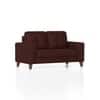 Verona Premium 2 Seater Fabric Sofa in Deep Crimson Velvet Colour