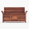 Syan Solid Wood Bench in Teak Finish
