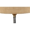 Lilo Beige Jute table lamp with brown wood base