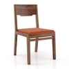 Aries Solid Wood Dining Chair in Mahogany Finish - Set of 2