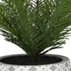 Diamon Patterned Pot With Artificial Plant