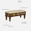 Rangrez Sheesham Wood 6 Seater Dining Set in Provincial Teak Finish with Cushioned Bench