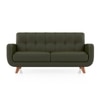 Waverly 2 Seater Leather Sofa in Army Green Colour