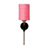 Devansh Metal Electric Wall Light in Black Colour with Pink Shade Count of 1 Light