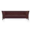 Weston 3 Seater Premium Italian Leather Sofa In Bordeaux