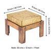 Blane Sheesham Wood 4 Seater Coffee Table Set In Teak Finish