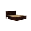 Brilliant Sheesham Wood Queen  Size Bed Drawer Storage Walnut Finish (60 x 78 inches)