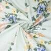 Green Floral 4 Pcs Comforter set with Queen size bedsheet + 2 Pillow covers