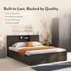 Amy Engineered Wood King Size Box Storage Bed In Dark Wenge Finish