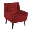 Derel Accent Chair in Maroon Colour