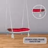 Swingzy Premium Single Seater Polyester Swing Chair White
