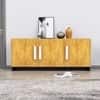 Hexa Red Multipurpose Storage Cabinet With 3 Door in Slate Grey And Giant Wood Colour