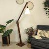 Fisher Beige Jute Floor Lamp with Beige Jute Base