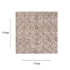 Neulooms Handloom Knotted Reversible Flatweave Square Rug Chocolate Brown or Ivory 7x7
