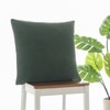 Marina Knit Cotton Cushion Cover  Bermuda Green 22X22  Inches