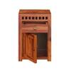 Vrinda Shesham Solid Wood 1 Door & 1 Drawer Bedside In Honeyoak Finish